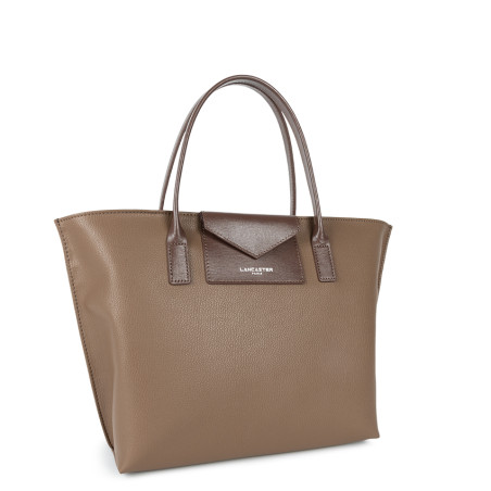 Lancaster Maya Sac Cabas 517-18 Taupe face