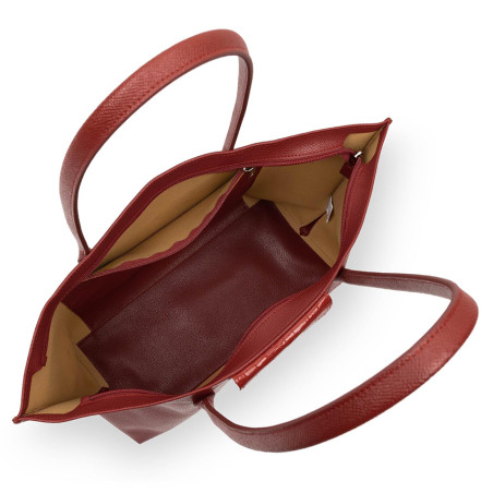 Lancaster Maya Tote Bag 517-20 Carmine