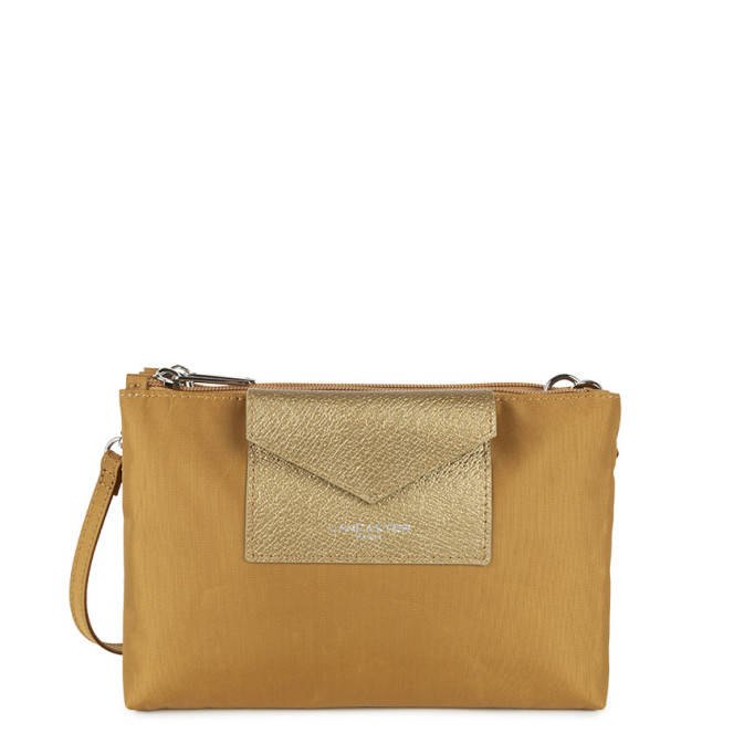Lancaster Smart Kba Small Trotter Bag 2 Compartments 516-27 Sand Gold