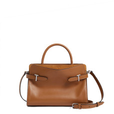 Le Tanneur Emie Handbag Bi-Material Tan