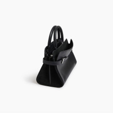 Le Tanneur Emie Handbag Bi-Material Black