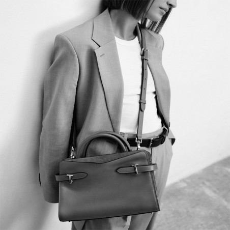 Le Tanneur Emie Handbag Bi-Material Black