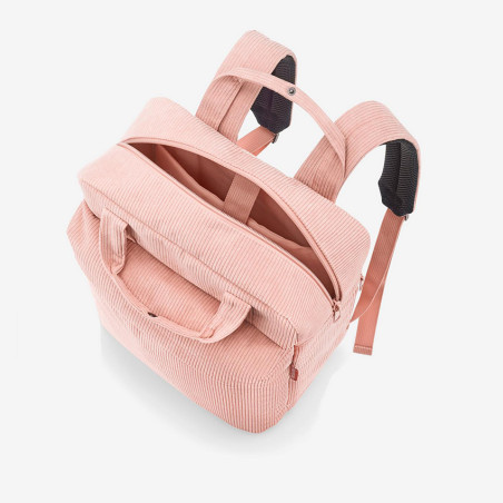 Reisenthel Allday M Sac à Dos Cord Blush ouvert