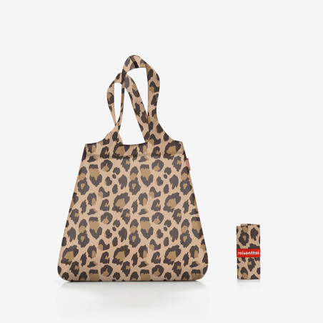Reisenthel Mini Maxi Shopper Pliable Leo Macciato face