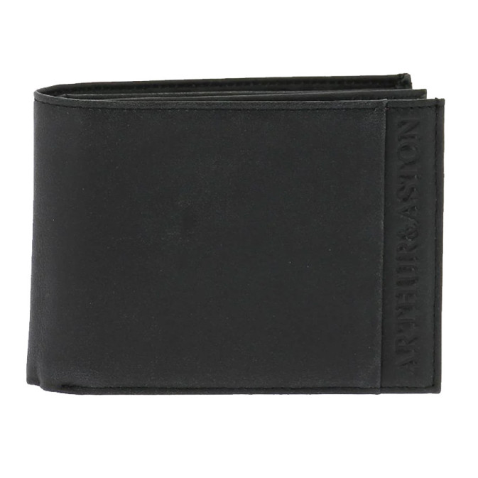 Arthur and Aston Diego Italian Wallet 1438-499U Black