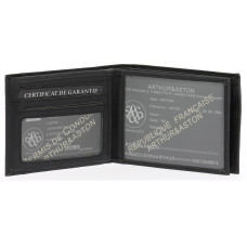 Arthur and Aston Diego Italian Wallet 1438-499U Black