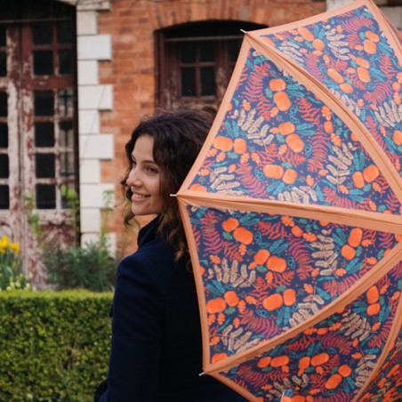 Parapluie Piganiol Long Femme Sous-Bois porté