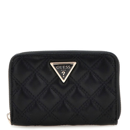 Guess Giully Medium Zip Black Wallet