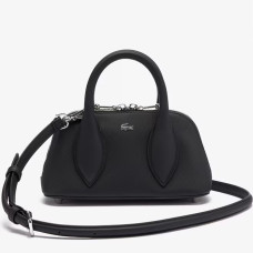Lacoste Daily City Petit Sac Main Bowling Femme Noir face