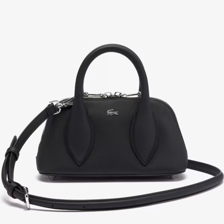 Lacoste Daily City Petit Sac Main Bowling Femme Noir face