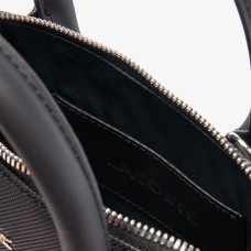 Lacoste Daily City Petit Sac Main Bowling Femme Noir ouvert