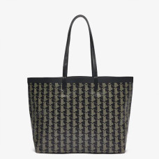 Lacoste Zely Tote Bag with Pouch - Black Beige