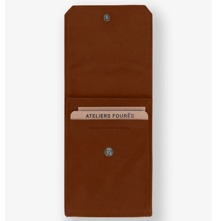 Fourès Baroudeur Folding Cheque Holder F9129 Tawny