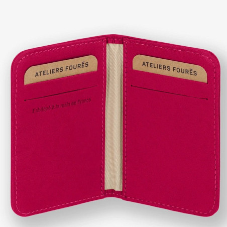 Jean Louis Fourès Baroudeuse Astrée B11 Hibiscus Card Holder