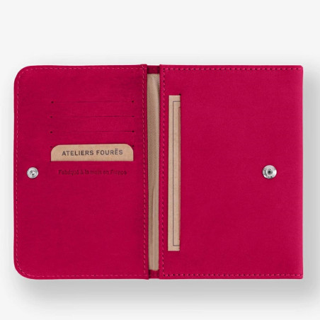 Ateliers Fourès Baroudeuse Card Holder Hespérie B46 Hibiscus
