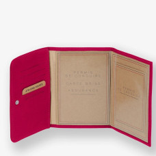 Ateliers Fourès Baroudeuse Card Holder Hespérie B46 Hibiscus