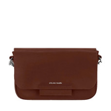 Ateliers Fourès Calista Classique Petit Sac Porté Croisé H150 Fauve face
