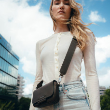 Ateliers Fourès Calista Classic Small Crossbody Bag H150 Black