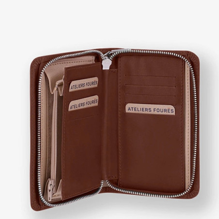Ateliers Fourès calista Perséphone Wallet H58 Tawny