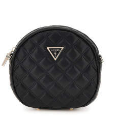 Guess Giully Round Quilted Trotter Bag Black
