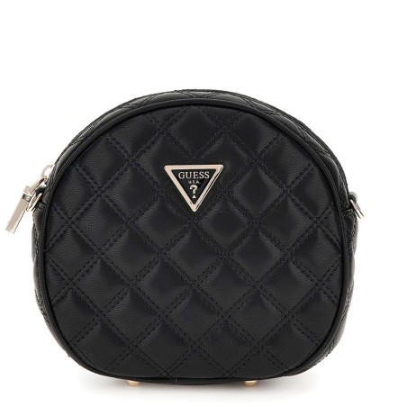 Guess Giully  Sac Trotteur Rond Surpiqué Black