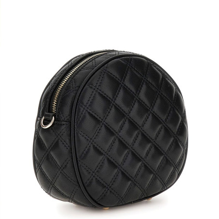 Guess Giully Round Quilted Trotter Bag Black