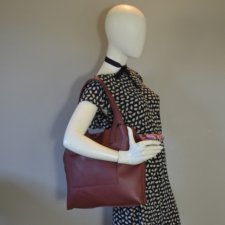 Biba Sylva TB Sac Cabas SYT1L Cobre porté épaule