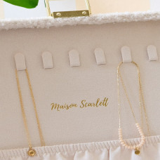 Maison Scarlett Anne White Teddy Faux Fur Jewelry Box