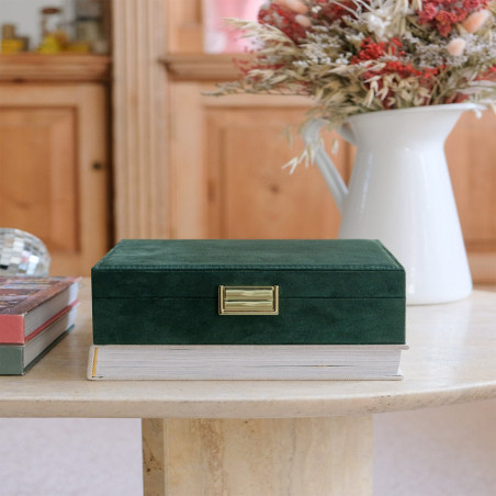 Maison Scarlett Anne Green Velvet Jewelry Box