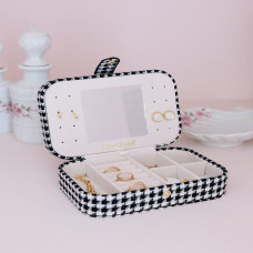 Scarlett Brigitte Maison Travel Jewelry Box Polka Dot Black