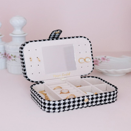 Scarlett Brigitte Maison Travel Jewelry Box Polka Dot Black