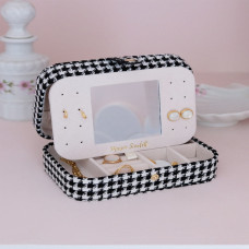 Scarlett Brigitte Maison Travel Jewelry Box Polka Dot Black
