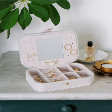 Scarlett Brigitte Maison Travel Jewelry Box White Teddy
