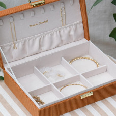 Maison Scarlett Boîte A Bijoux Louise En Velours Camel bijoux