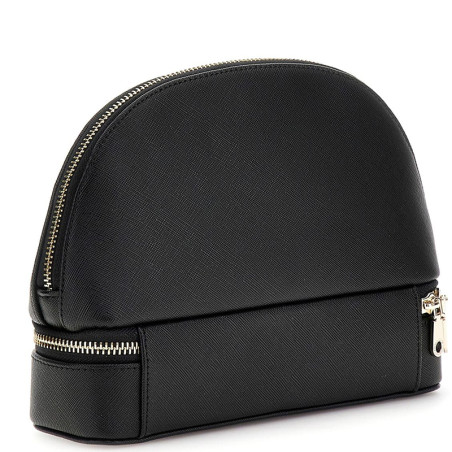 Guess Large Dome Toiletry Bag 2 Compartments Black