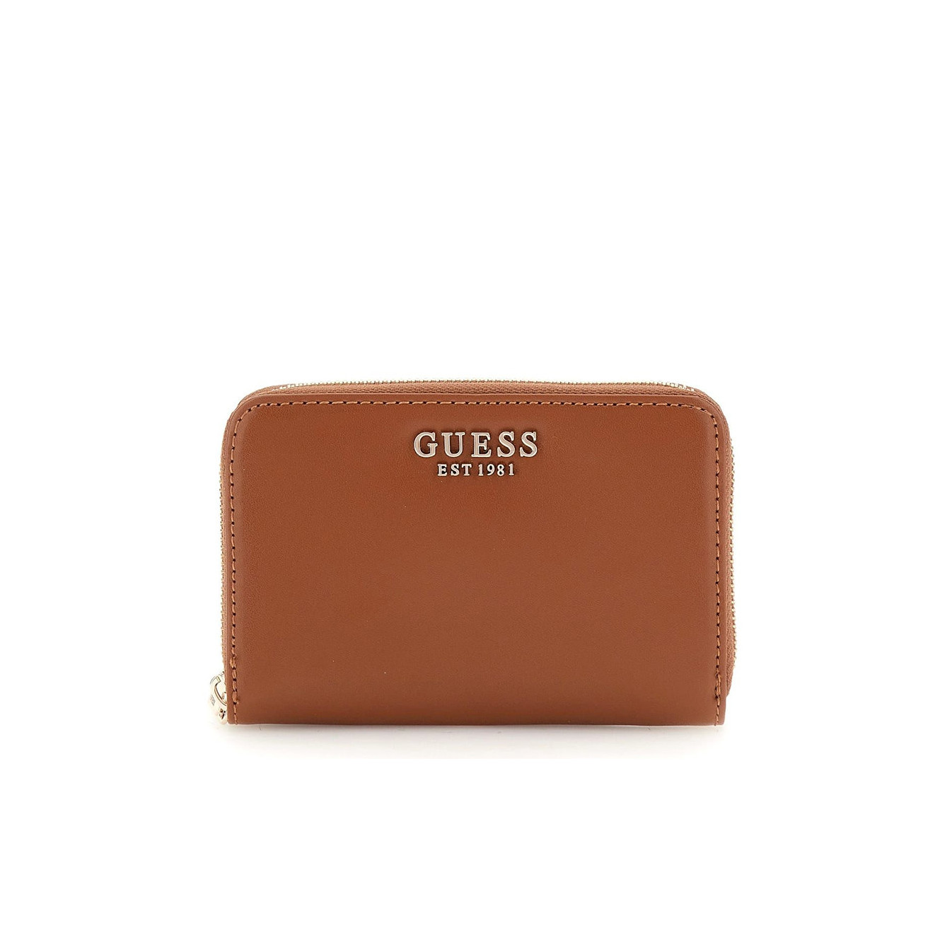 Guess Laurel Portefeuille Medium Zip Cognac