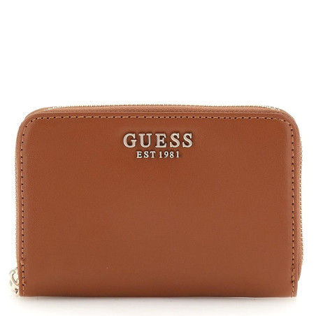 Guess Laurel Portefeuille Medium Zip Cognac