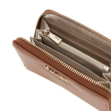 Guess Laurel Medium Zip Cognac Wallet