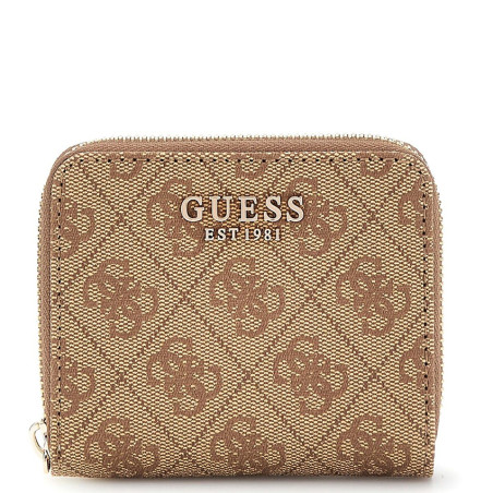 Guess Laurel Mini Wallet Latte Logo