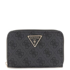 Guess Laurel Medium Zip Coal Logo Wallet