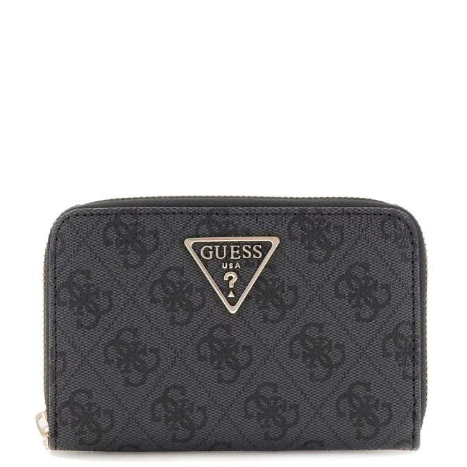 Guess Laurel Medium Zip Coal Logo Wallet