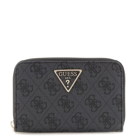 Guess Laurel Medium Zip Coal Logo Wallet