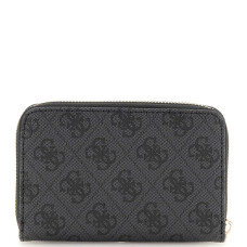 Guess Laurel Medium Zip Coal Logo Wallet