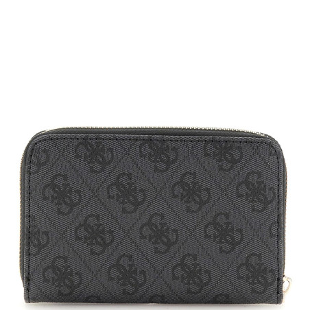 Guess Laurel Medium Zip Coal Logo Wallet