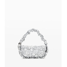 Desigual Quilted Bag S Flossy Silver