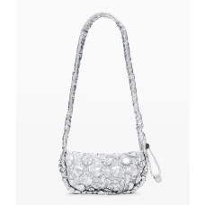 Desigual Quilted Bag S Flossy Silver