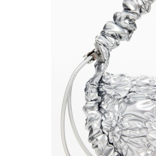 Desigual Quilted Bag S Flossy Silver