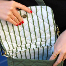 Hindbag Trotter Bag Margault Quilted Olive
