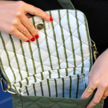 Hindbag Trotter Bag Margault Quilted Olive