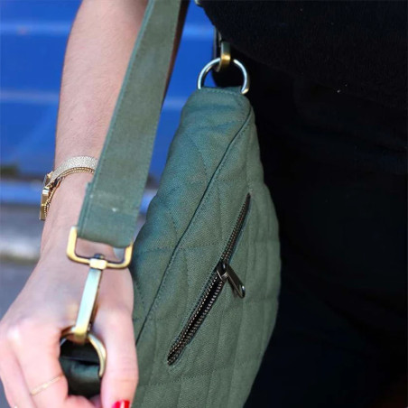 Hindbag Trotter Bag Margault Quilted Olive